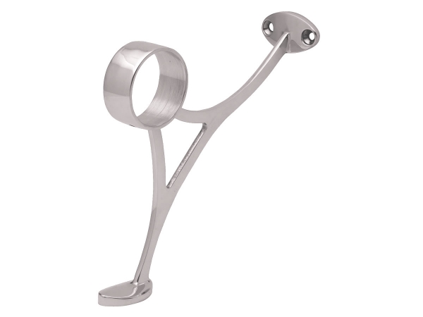 Model 101 Polished Stainless Steel Combination Floor Bracket - ESP Metal Products & Crafts