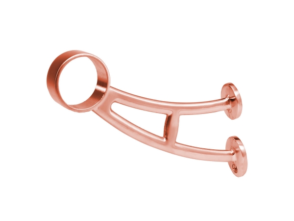 Model 102 Satin Copper Bar Bracket - ESP Metal Products & Crafts