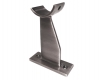 Model 104 Antique Nickel Floor Mounted Foot Rail Bracket - ESP Metal Products & Crafts