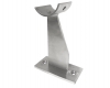 Model 104 Satin Stainless Steel Bar Foot Rail Floor Bracket - ESP Metal Products & Crafts