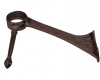 Model 108 Oil Rubbed Bronze (US10B) Victorian Swing Leg Bar Foot Rail Bracket - ESP Metal Products & Crafts