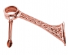 Model 108 Polished Copper Victorian Swing Leg Bar Foot Rail Bracket - ESP Metal Products & Crafts