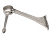 Model 108 Satin Stainless Steel Victorian Swing Leg Bar Foot Rail Bracket - ESP Metal Products & Crafts