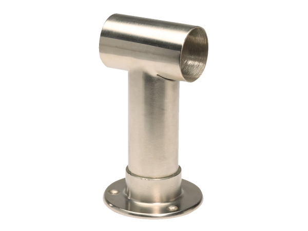 Model 128 Satin Stainless Steel Post Bracket - ESP Metal Products & Crafts