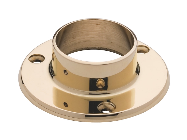 Model 505 Polished Brass Wall Flange - ESP Metal Products & Crafts
