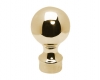 Model 812 Coated Polished Brass Ball Top End Cap - ESP Metal Products & Crafts