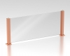 Model P220 Polished Copper Square Partition Post - ESP Metal Products & Crafts