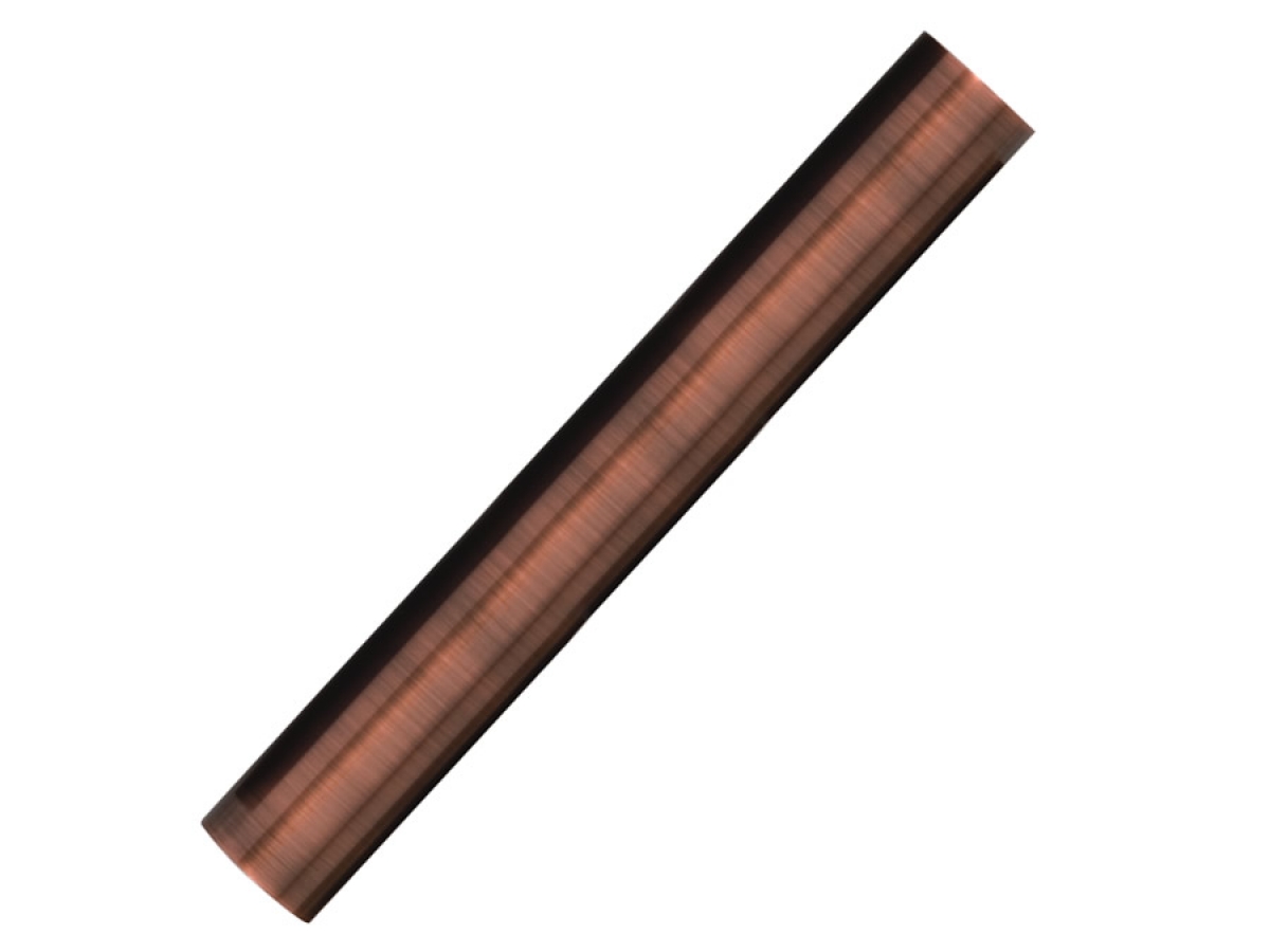 8’ Antique Copper Bar Foot Rail Tubing ESP Metal Products & Crafts