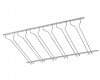 Model CMGR-3 Satin Stainless Steel Channel Mounted Bar Glass Rack 3’ - ESP Metal Products & Crafts