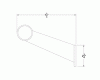 Model 109 Contemporary Bar Bracket Diagram - ESP Metal Products & Crafts