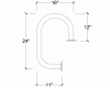 Model W901 Service Bar Rail Diagram - ESP Metal Products & Crafts