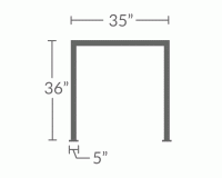 Model MDR Satin Stainless Steel Single Line Divider Rail | ESP Metal ...