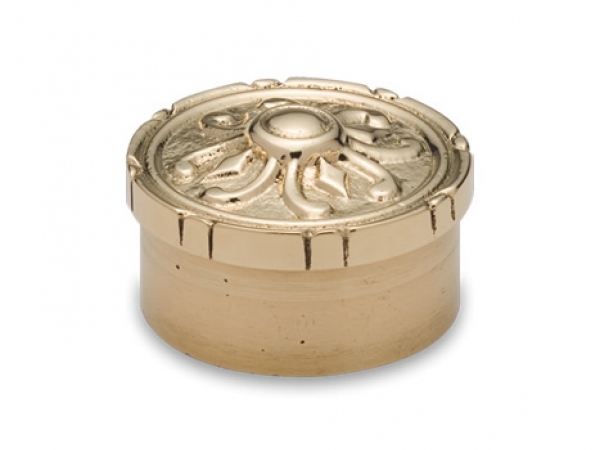 Model 733 Coated Polished Brass Decorative End Cap - ESP Metal Products & Crafts