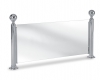 Model P224 Satin Stainless Steel Ball-Top Partition Posts - ESP Metal Products & Crafts