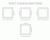 Square Partition Post Configurations - ESP Metal Products & Crafts