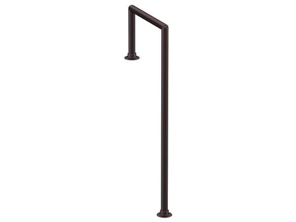 Model W906 Oil Rubbed Bronze Floor-Mounted Service Bar Rail - ESP Metal Products & Crafts
