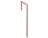 Model W906 Satin Copper Floor-Mounted Service Bar Rail - ESP Metal Products & Crafts