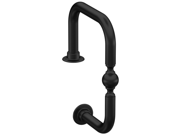 Model W948 Blackened Stainless Steel Ball In Center Service Bar Rail - ESP Metal Products & Crafts