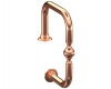 Model W948 Polished Copper Ball In Center Service Bar Rail - ESP Metal Products & Crafts