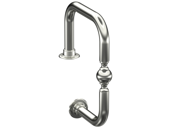 Model W948 Polished Stainless Steel Ball In Center Service Bar Rail - ESP Metal Products & Crafts