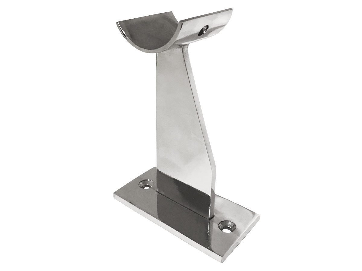 Model 104 Polished Stainless Steel Bar Foot Rail Floor Bracket ESP
