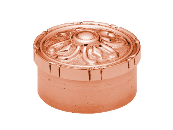 Model 733 Satin Copper Decorative End Cap - ESP Metal Products & Crafts