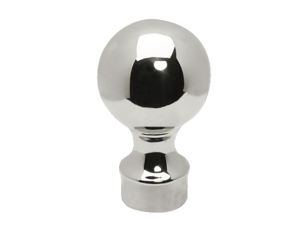 Model 812 Polished Stainless Steel Ball Top End Cap - ESP Metal Products & Crafts
