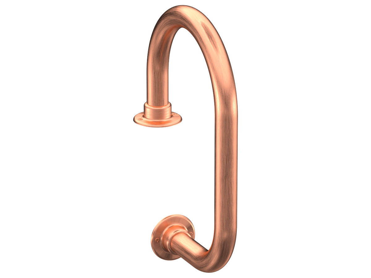 Model W901 Satin Copper Service Bar Rail ESP Metal Products & Crafts