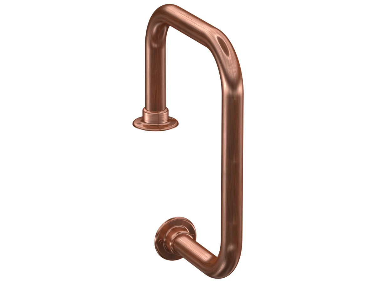 Model W905 Antique Copper Service Bar Rail ESP Metal Products & Crafts