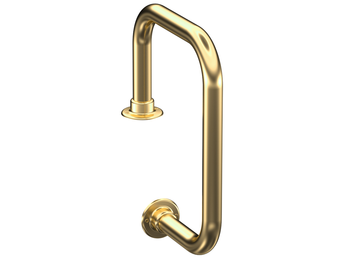 Model W905 Polished Brass Service Bar Rail | ESP Metal Products & Crafts
