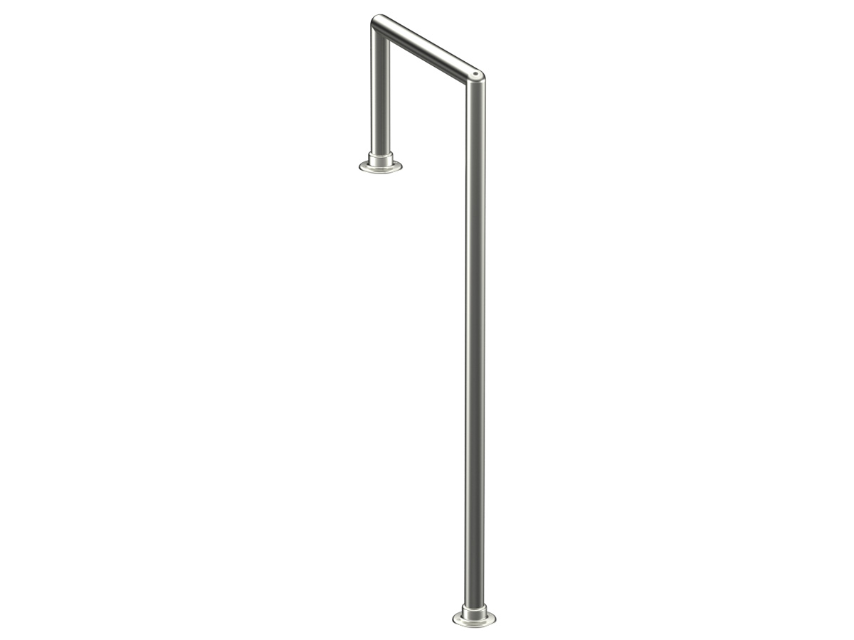 Model W906 Polished Stainless Steel Floor-Mounted Service Bar Rail ...